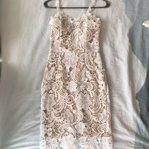 Seriously Beautiful Lace Cream Dress